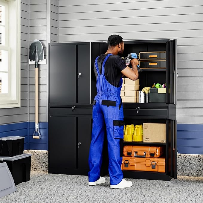 Yizosh Metal Garage Storage Cabinet