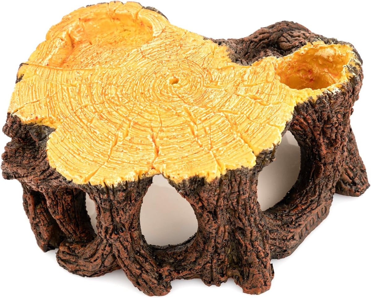 Reptile Hide Cave, Naturalistic Terrarium Décor, Safe Hideout for Ball Pythons, Bearded Dragons, Leopard Geckos