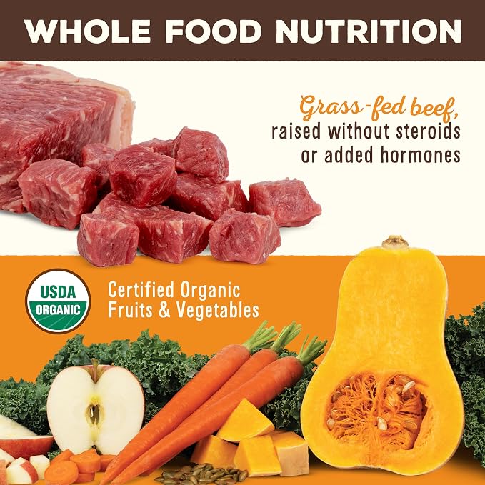 Primal Freeze Dried Raw Dog Food Nuggets, Beef, Complete & Balanced Meal, Also Use as Topper or Treat, Premium, Healthy, Grain Free, High Protein Raw Dog Food, 30 oz