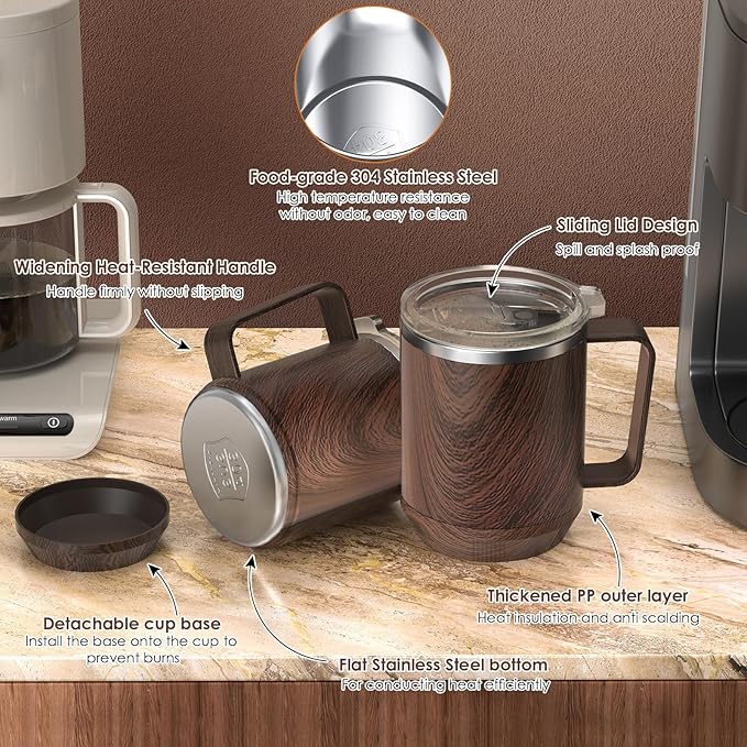Coffee Mug Warmer & Mug Set for Desk, Smart Coffee Cup Warmer