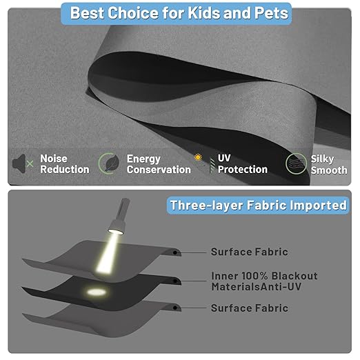 Motorized Blinds with Remote, Automatic Shades Work with Alexa/Google/Apple Home