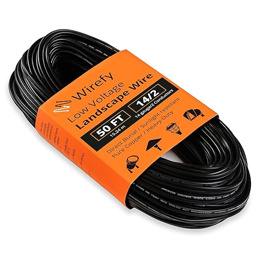 Wirefy 14/2 Low Voltage Landscape Wire 50 ft | Low Voltage Landscape Lighting
