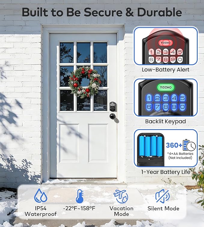 TEEHO TE001K Keyless Entry Door Lock