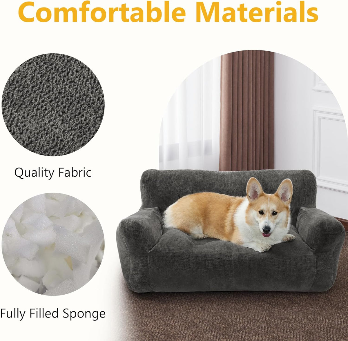 Lovupet Dog Couch for Small Medium Breed. Everyday comfort that fits naturally into your space.