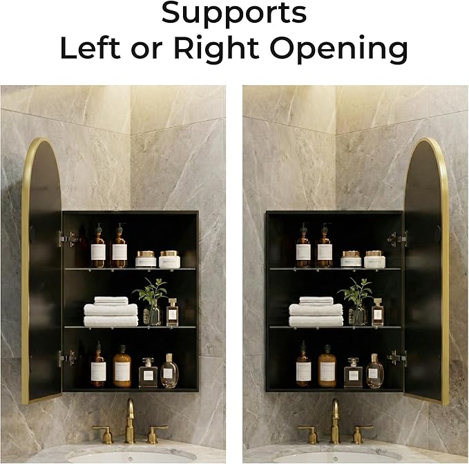 LED Corner Medicine Cabinet