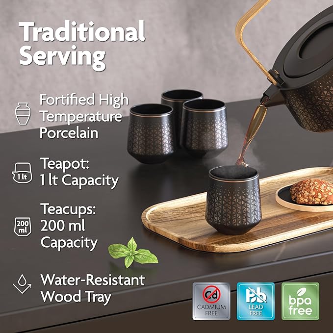 Vianté Luxury Tea Set. Electric Kettle
