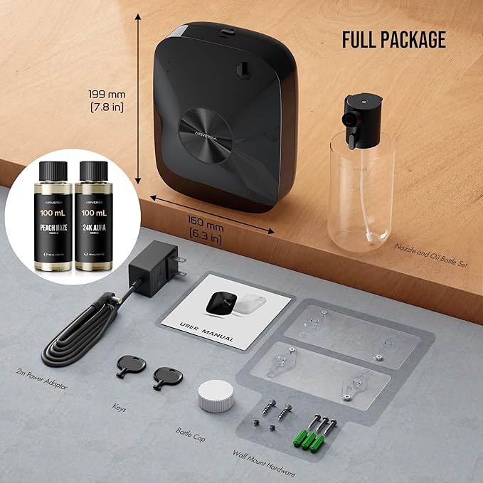 Airversa Smart Waterless Essential Oil Diffuser, 400mL Capacity