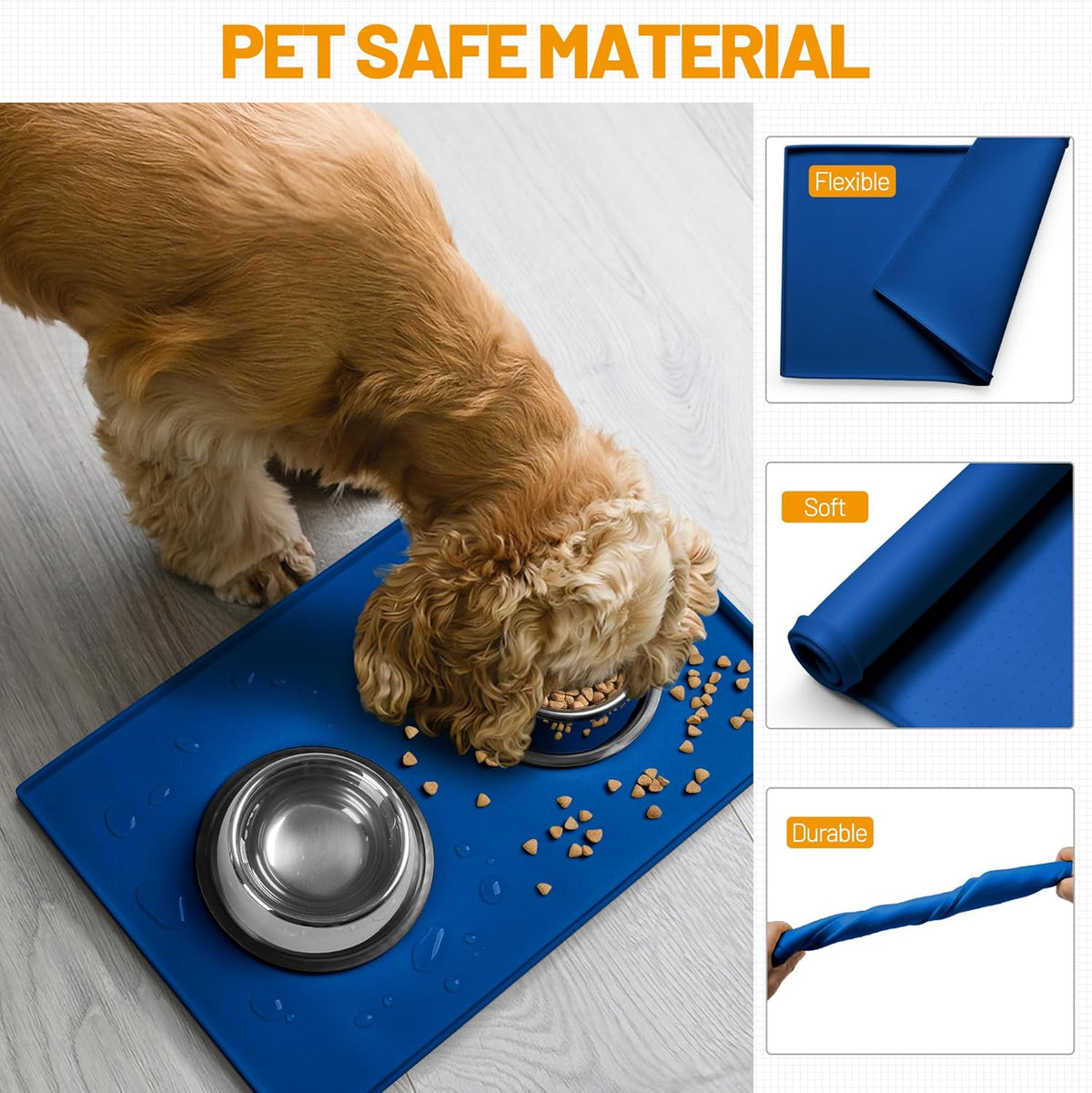 Hubulk Dog Feeding Mat. Everyday comfort that fits naturally into your space.