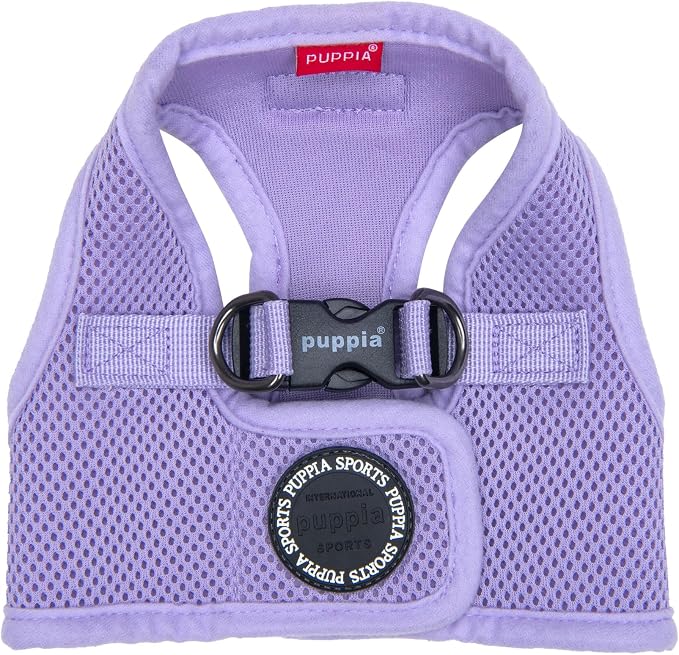 Puppia Soft Vest Dog Harness Step-in Padded Mesh No Choke No Pull Comfortable Walking Running Training for Small Medium Large Dogs, Violet, XXX-Large