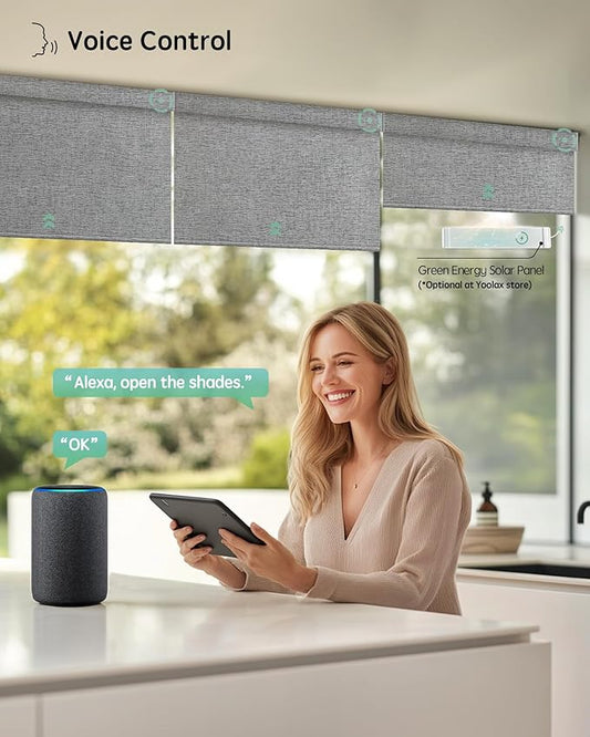 Yoolax Motorized Blinds with Remote, Smart Blinds