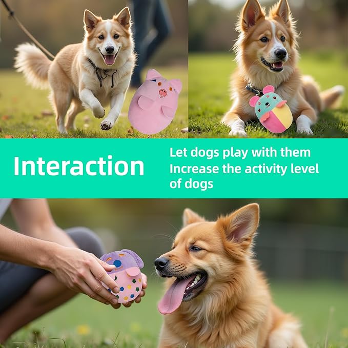 20 Pack Puppy Squeaky Dog Toys Set Plush Puppies,Cute Chew Pets Dog Toy with Squeakers for Small Dogs Playtime