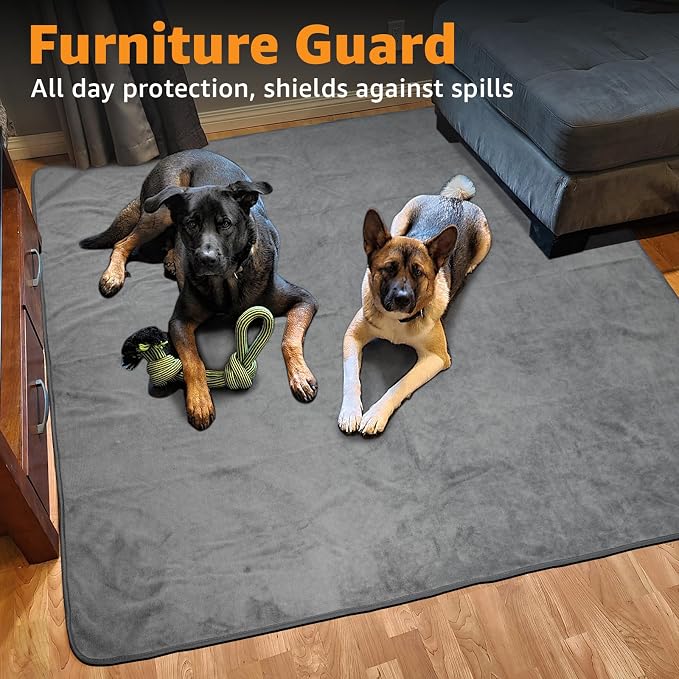 Washable Dog Pee Pads 36x36 2Pack Reusable Puppy Pads, Absorb Dog Mats Non-Slip Puppy Training Pads for Whelping, Potty, Training, Playpen, Crate