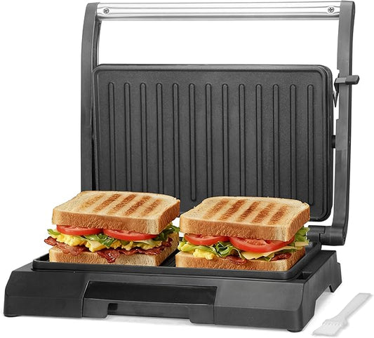 Baker's Friend 2 Slices of Mini Panini Press Electric Grill, Panini Grill Press
