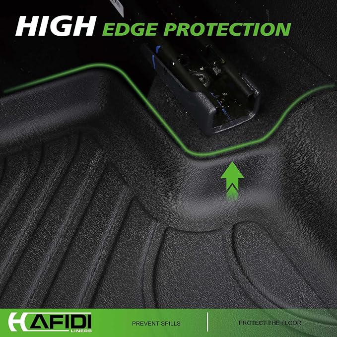 HAFIDI® Floor Mats & Cargo Liner Set Fit for 2017-2025 2026 Cadillac XT5 All Weather Protection TPE Anti-Slip Automotive Full Set Floor Liners Custom Accessories - Black