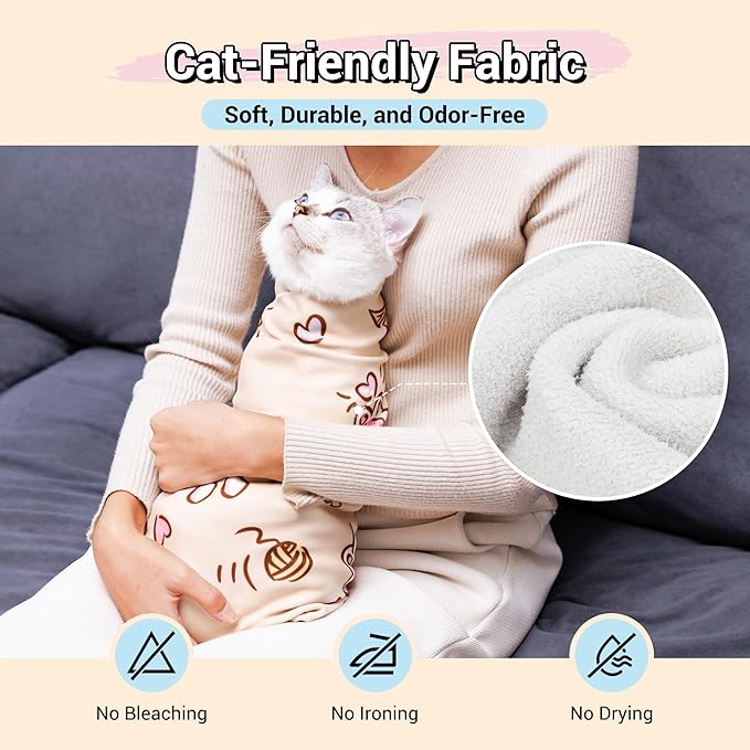 35.43" Extra Large Cat Grooming Wrap,Soft Self-stick Cat Burrito Restraint Blanket Grippy Cloth for Large Cats & Small Dogs Medicine,Nail Clipping,Ear Cleaning,Teeth Brushing Anti-Scratch Anti-Escape