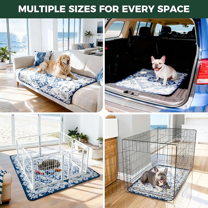 FXW Washable Pee Pads for Dogs, Super Absorbent, 39" x 63", 1 Pack | Machine washable, Non-slip backing, Fits 24"H 6-Panel FXW Rollick/Homeplus Playpens