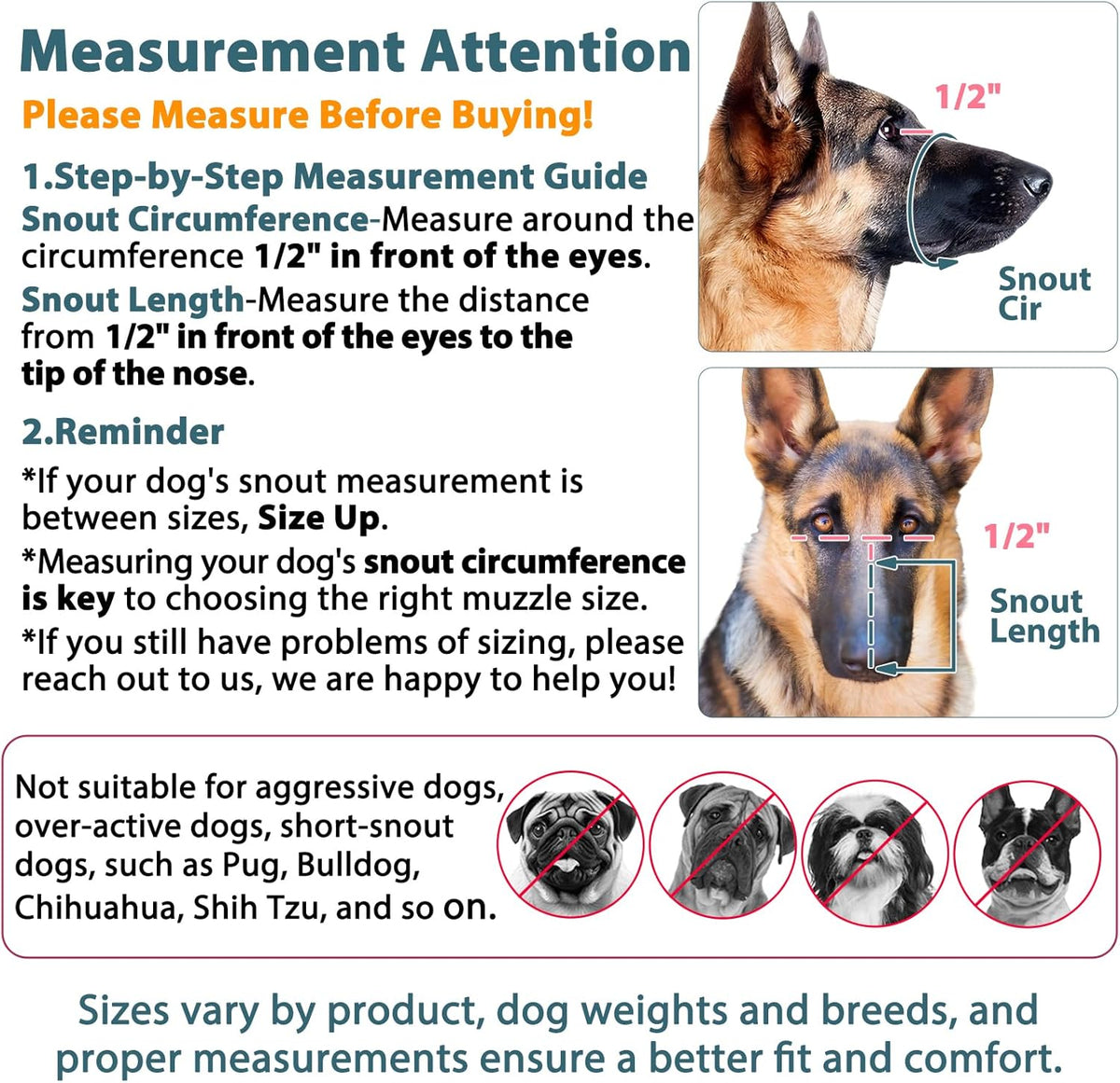 LUCKYPAW Dog Muzzle, Mesh Muzzle for Large Medium Small Dogs, Soft Mouth Guard for Biting Chewing, Breathable Mouth Guard with Adjustable Strap for Training(Brown, M(Snout:8.75"-9.5"))