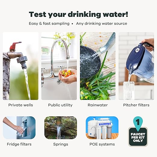 Advanced Home Water Test Kit | Well or City | EPA Certified Drinking Water Labs
