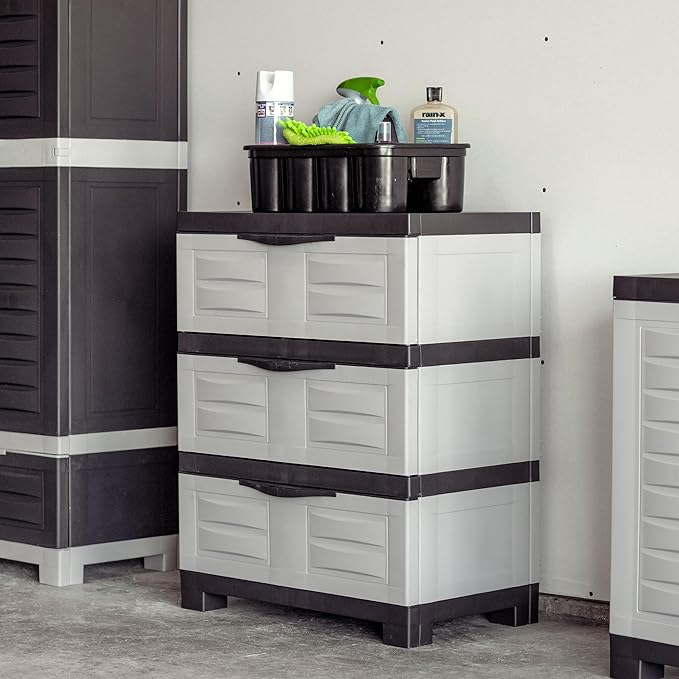 Sunnydaze 29.5" H 3-Tier Storage Cabinet