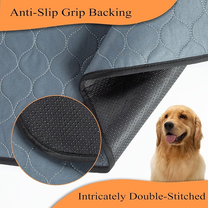 Bunlitent Reusable Puppy Pads, Washable Pee Pads, Leakproof 18"x 24",5 Pack | Reusable, Quick Dry, Wee Wee Pads With Waterproof Non-Slip Base For Indoor Potty, Crates, Playpen, Incontinence, Training
