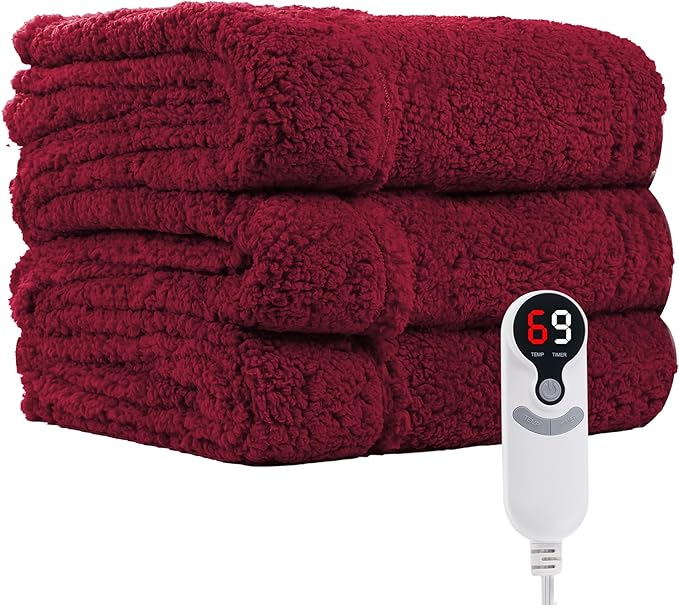Electric Heated Blanket Full Size 72"×84"