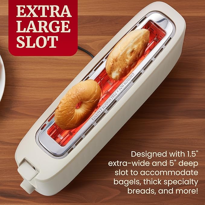 Elite Gourmet ECT2517C SLIMTOAST™ 2-Slice, Long Slot Toaster, Cool-touch Body