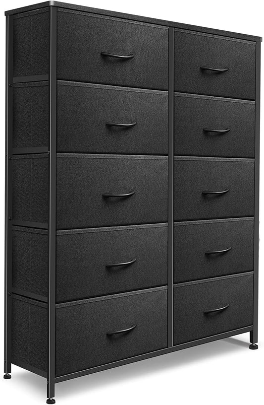 Dresser for Bedroom with 10 Drawers, Chest of Drawers, Storage Drawers