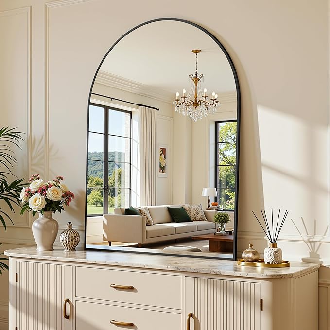 Arched Mirror 24"x36", Bathroom Mirror, Wall Mounted Vanity Mirror