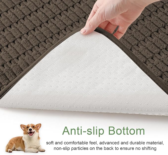 Washable Pee Pads for Dogs Puppy Pad, Coffee 60”x60” 1 Pack | High Absorbent Dog Pee Pad Leak Proof Cat Rugs, Reusable Non Slip Pet Mat, Wee Wee Pads for Training, Crate and Floor