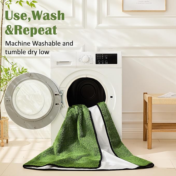 Reusable Dog Pee Pads, Washable Puppy Pads, Leak-Proof 30"x34" 6 Pack | Super Absorbent And Non-Slip Potty Training Pads, Soft Paw Print Plush Design, Ideal For Crates, Couch, Car Seats & Pet Beds