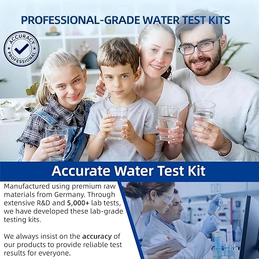 21 in 1 Accurate Drinking Water Testing Kits, 145 Strips + 4 Bacteria Tests