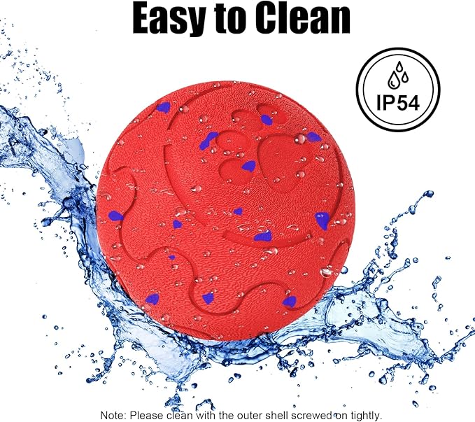Interactive Dog Ball, Smart Dog Toy for Medium and Large Dogs, Automatic Moving, Rotating & Bouncing, E-TPU Material, IP54 Waterproof, Motion-Activated Dog Stimulation Toy to Keep Them Busy