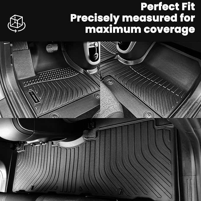 Auxko All Weather Floor Mats Fit for Kia Sportage 2023 2024 2025 2026 Plug in Hybrid TPE Rubber Liners Sportage Accessories All Season Guard Odorless Anti-Slip