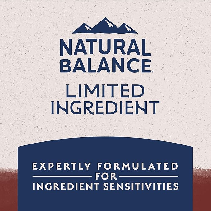 Natural Balance Limited Ingredient Adult Dry Dog Food with Healthy Grains, Beef & Brown Rice Recipe, 24 Pound (Pack of 1)