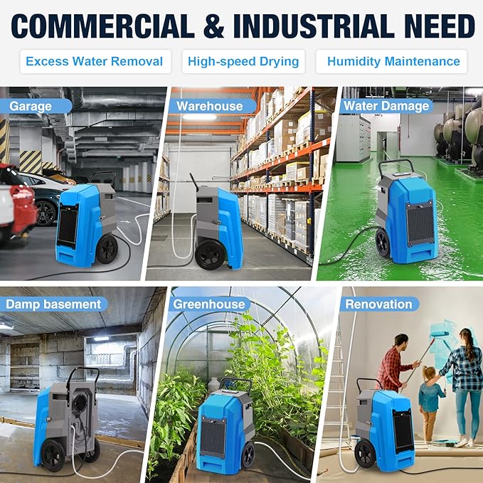 MOUNTO 180Pints Commercial Dehumidifier