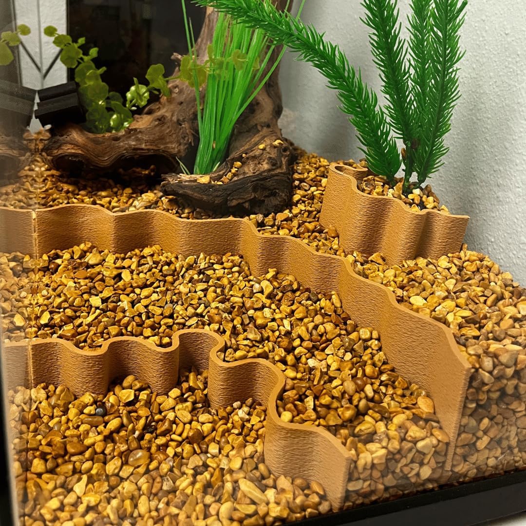 REEFSHAPE Aquarium or Terrarium Substrate Cliffs Combo Pack | Separate Substrate Layers in Aquariums or Terrariums to Create Cliffs & Depth | Made in USA (Cliff Combo, Tan)