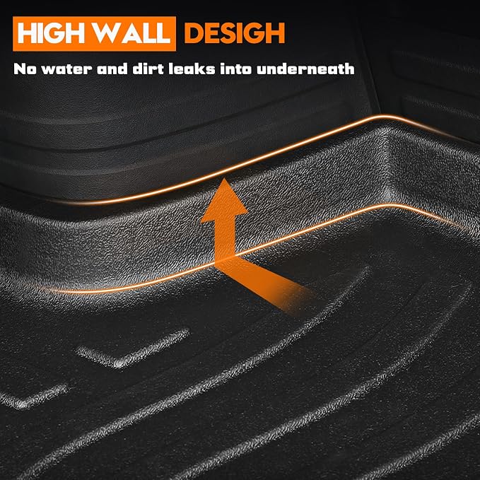 KUST Cargo Trunk Mat for Honda Passport 2026, Rear Cargo Liner for Passport Accessories All Weather TPE Rubber Car Mat Raised Edge
