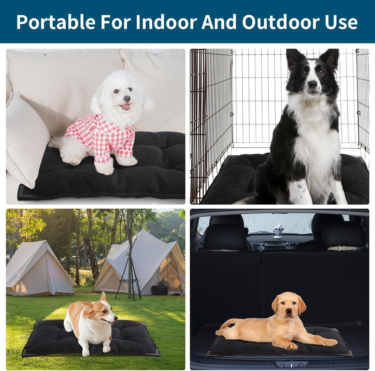 BALAPET Chew Proof Dog Bed with Metal Rivet Corner for. Sized and styled for real homes, not just a listing photo.