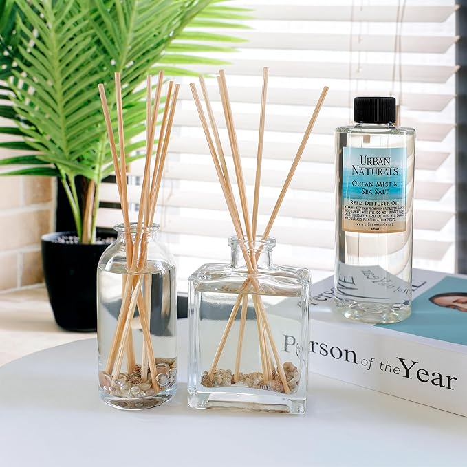 Urban Naturals Lavender Vanilla Reed Diffuser Set | Room Scent Infuser