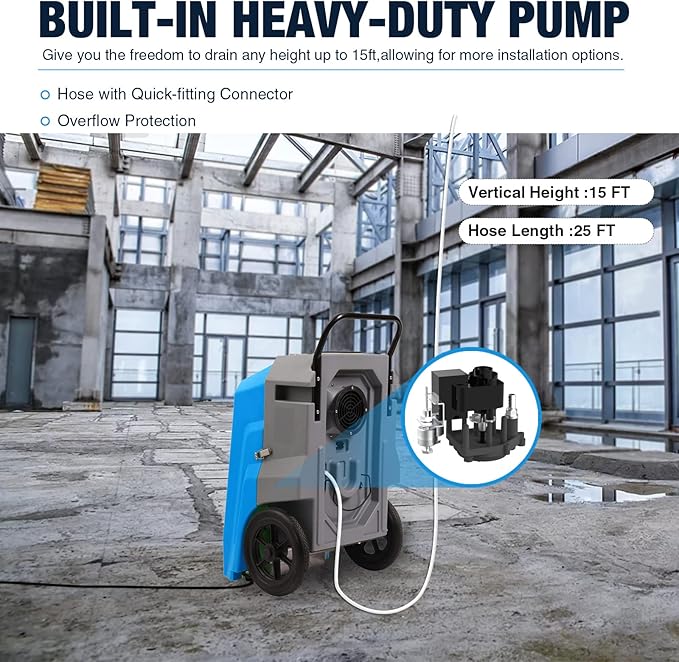MOUNTO 180Pints Commercial Dehumidifier