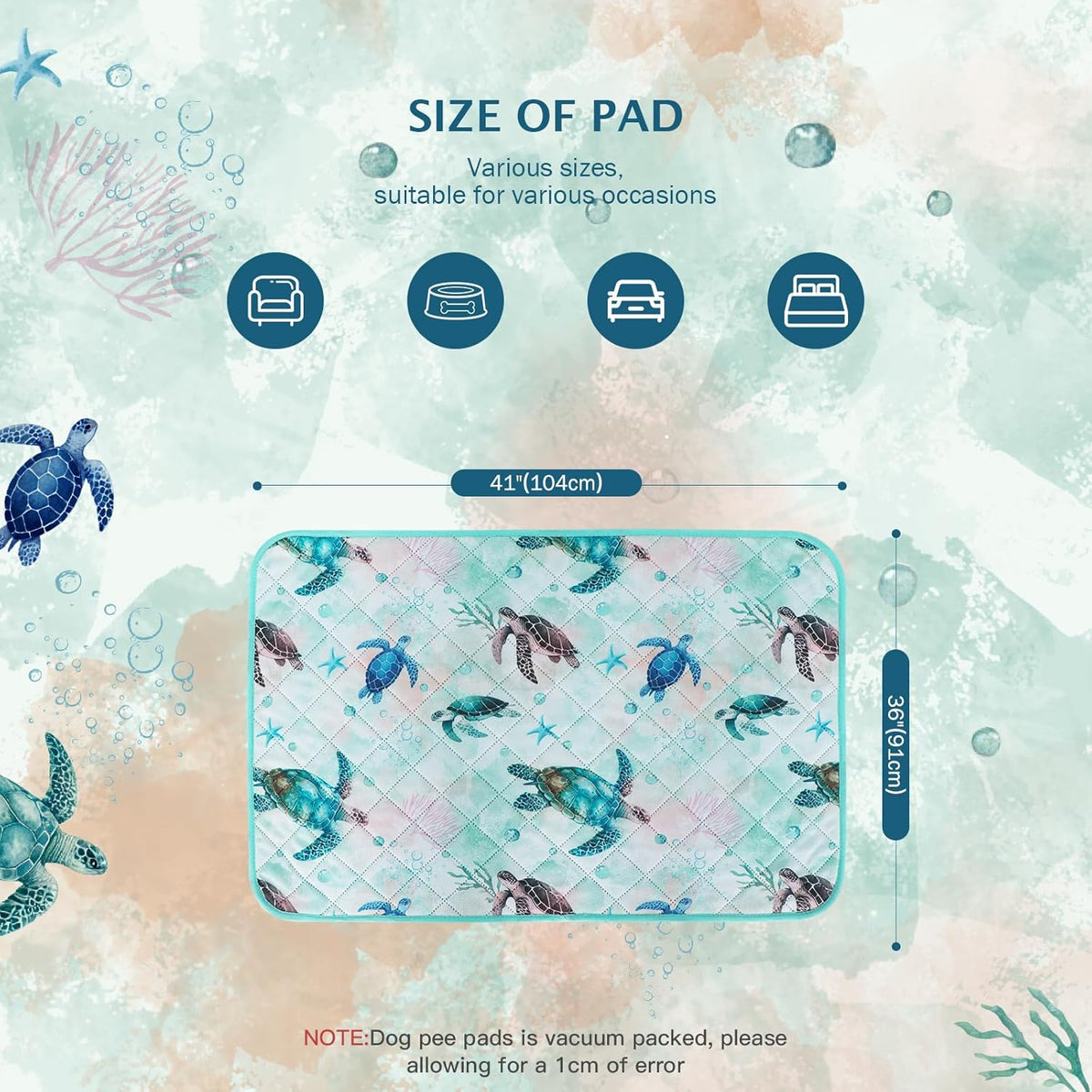 IEUUMLER Washable Pee Pads for Dogs. Everyday comfort that fits naturally into your space.