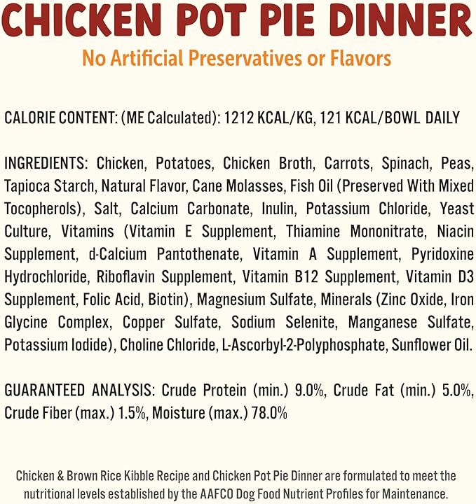 On The Go Dog Food, Chicken Pot Pie Dinner, Turkey Fare Dinner & Homestyle Beef Dinner Variety Pack - 7.5 oz Tray (6 Count), Made in The USA