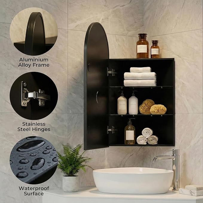 LED Corner Medicine Cabinet