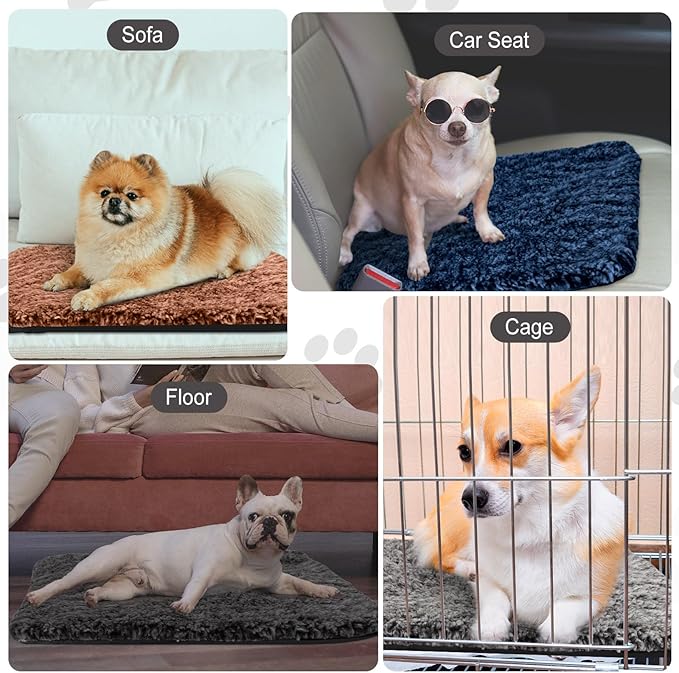 4 Pack Self Warming Cat Pads Self Heating Cat Mat Washable Homeless Dogs Thermal Pads Kennel Pad Reflects Body Heat Warm Crate Bed Mat for Indoor Outdoor Pet(Mixed Colors,16 x 20 Inch)