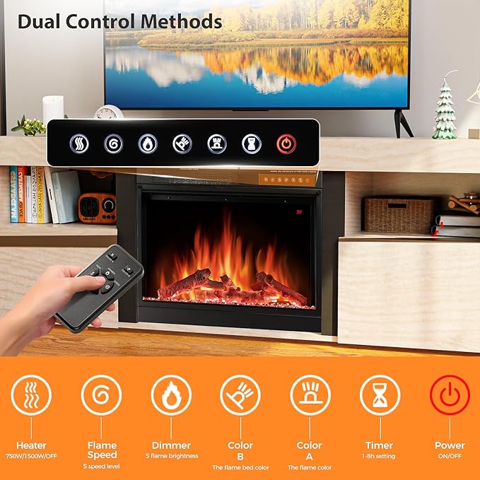 59" Electric Fireplace TV Stand