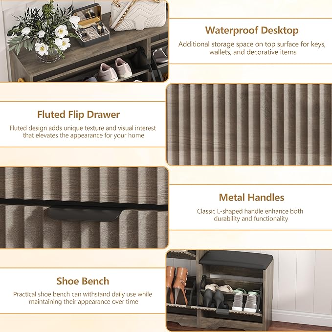 Shoe Cabinet Storage for Entryway