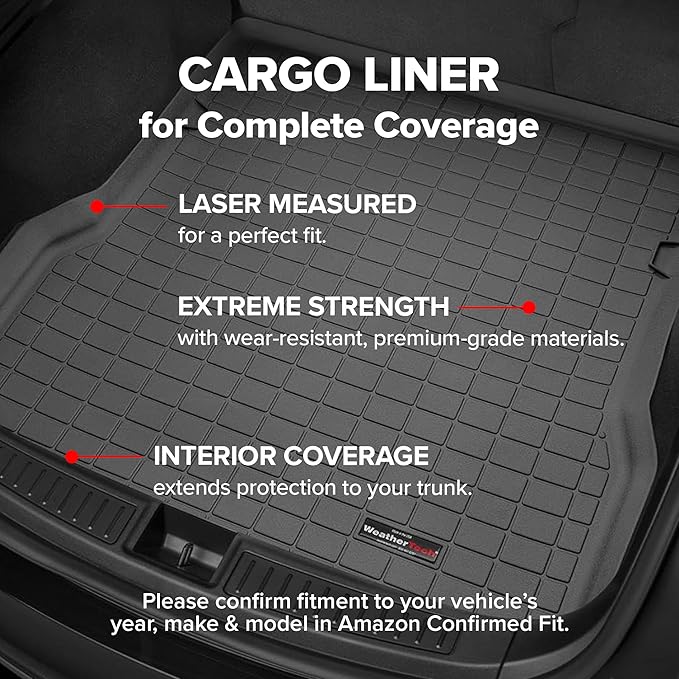 WeatherTech Cargo Trunk Liner for Toyota 4Runner Hybrid, Behind 2nd Row (411831), Tan