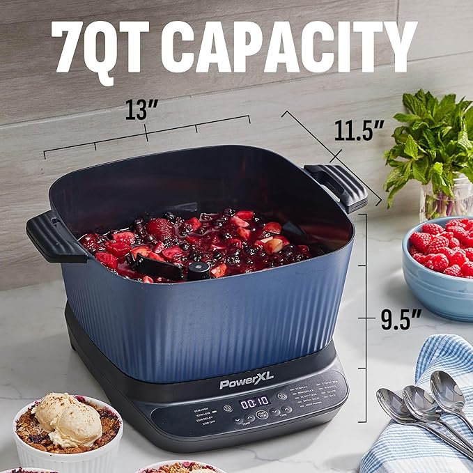 STIRMAX™ Midnight Blue 7.5 Quart Digital Multi-Cooker
