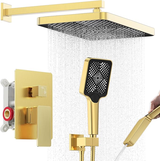 Iriber Gold Shower System Wall Mount