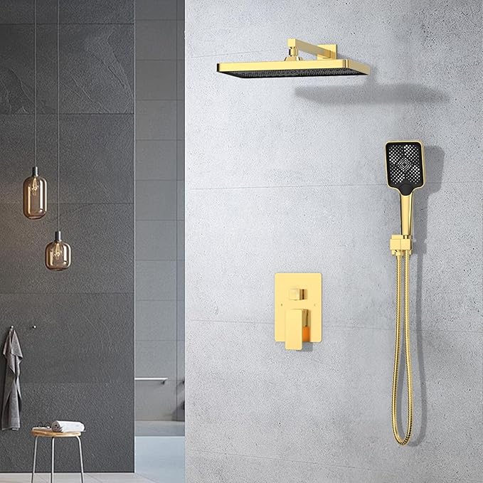 Iriber Gold Shower System Wall Mount